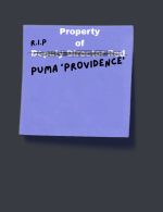 The Small Tag on the Side of Puma's Old Hat. The Small Tag on the Side of Puma's Old Hat.